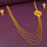 4 Layer Golden Beads Long Necklace Set