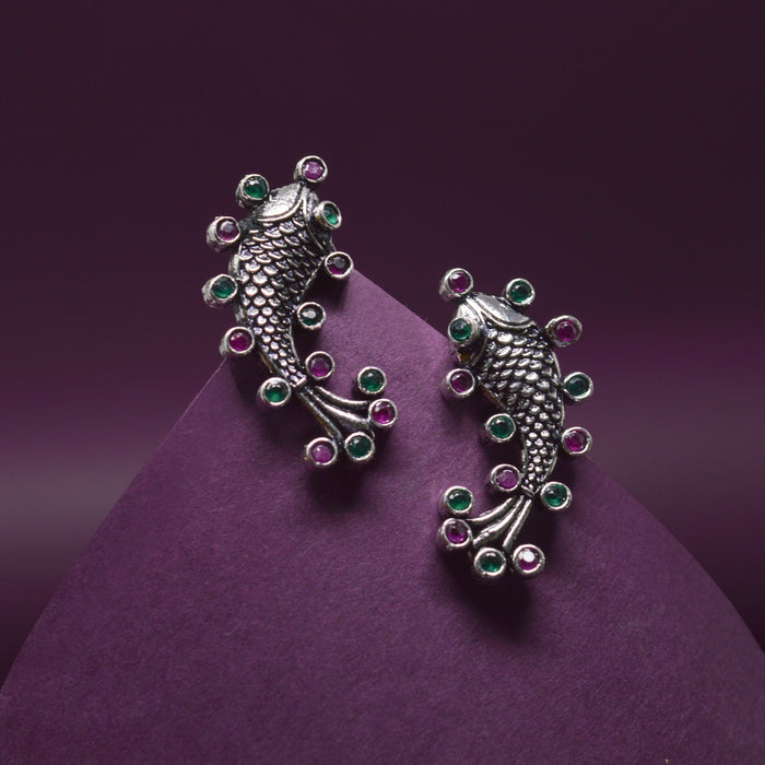 Oxidised Masoli Earrings Color